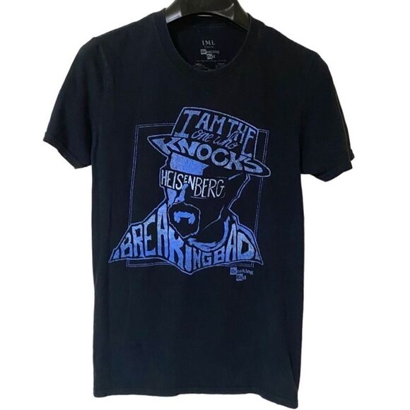 IML Breaking Bad Women’s Black Heisenberg The One Who Knocks Graphic Shirt Sz S - Picture 1 of 7